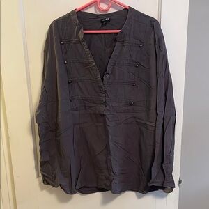Torrid blue/gray blouse